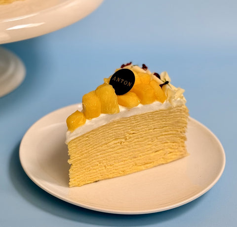 Mango Crepe Cake Slice