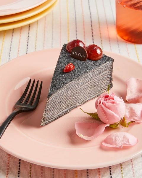Black Sesame Crepe Cake - 1 slice