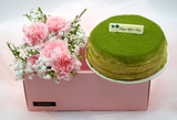 Crepe Cake 6" with Bouquet