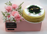 Crepe Cake 6" with Bouquet