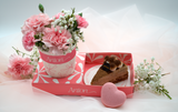 Crepe Cake Slice with Flower Cup and Macaron