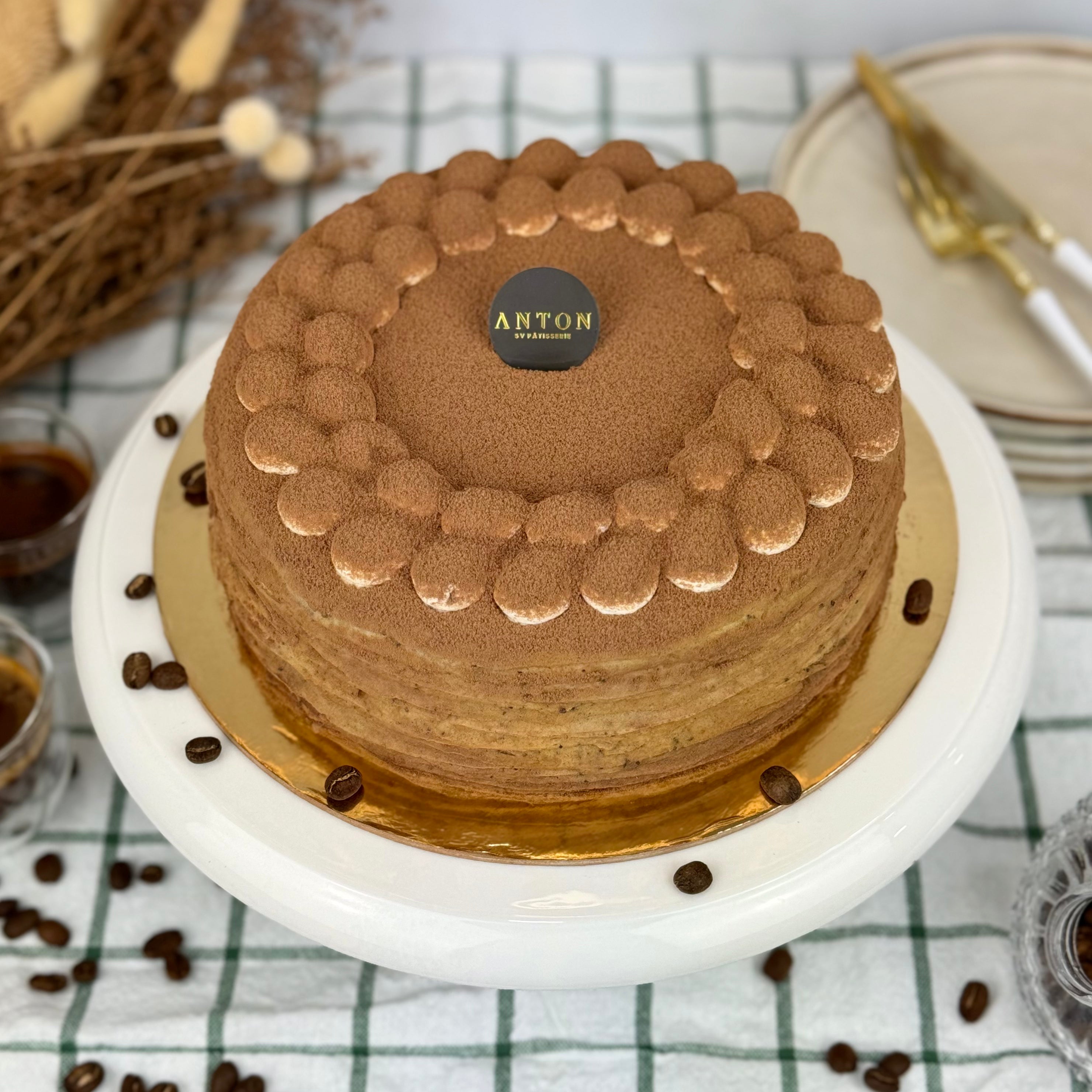 Tiramisu Mille Crepe Cake | SF Bay Area | Anton SV Pâtisserie