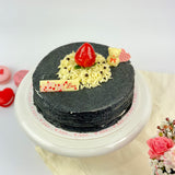 Crepe Cake with Valentine's Day Decoration