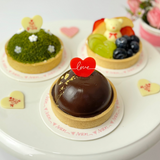 Mini Dessert with Valentine's Day Decoration